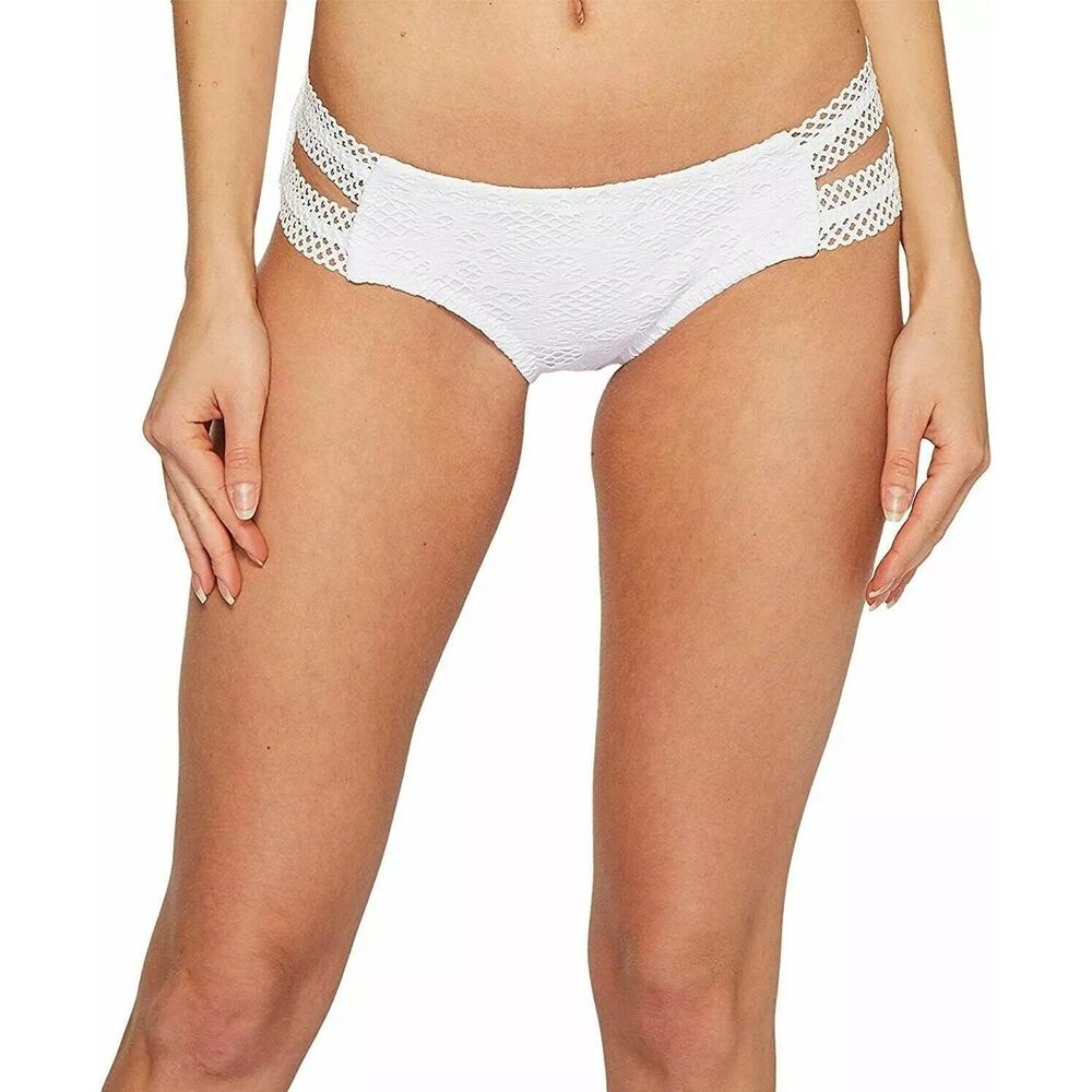 Becca by Rebecca Virtue Captured Tab Side Hipster Bikini Bottom Size L